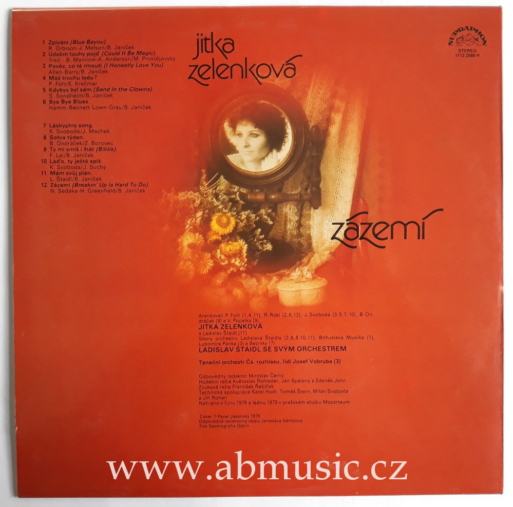 LP Jitka Zelenková - Zázemí