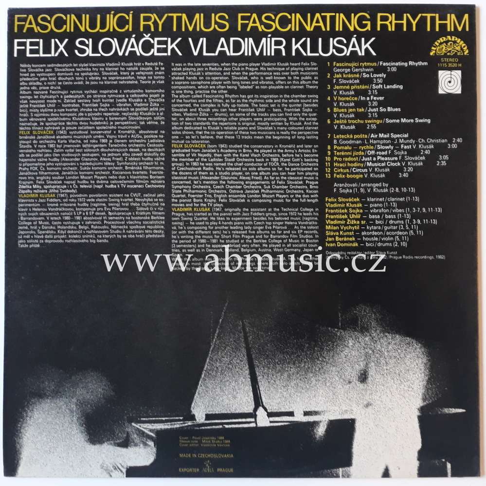 LP Felix Slováček & Vladimír Klusák - Fascinující rytmus (Fascinating Rhythm) 