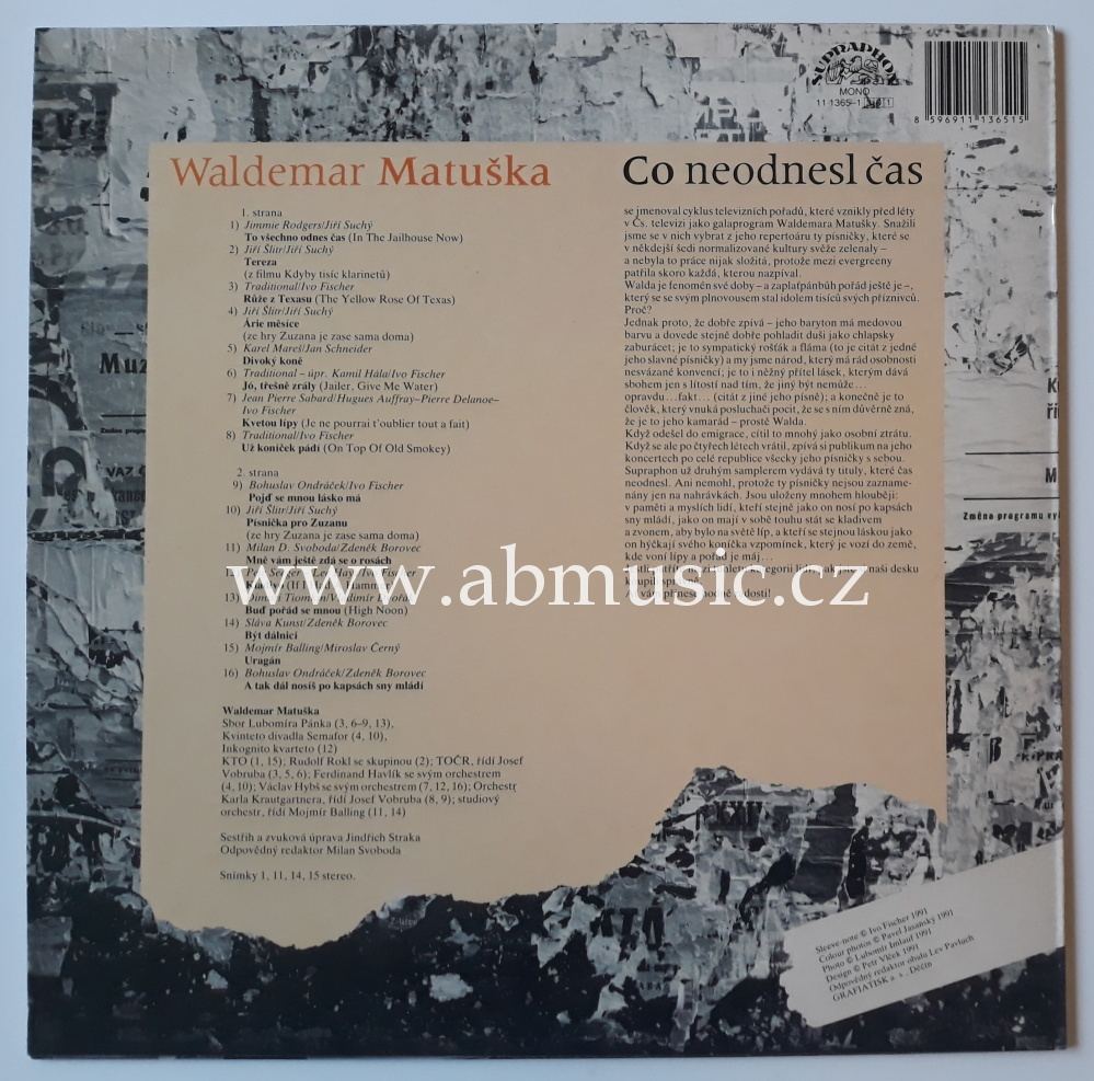 LP WALDEMAR MATUŠKA - Co neodnesl čas