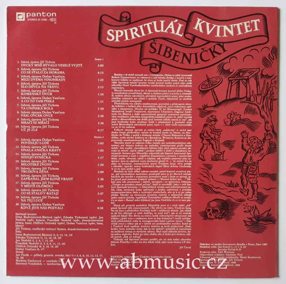 LP Spirituál kvintet - Šibeničky