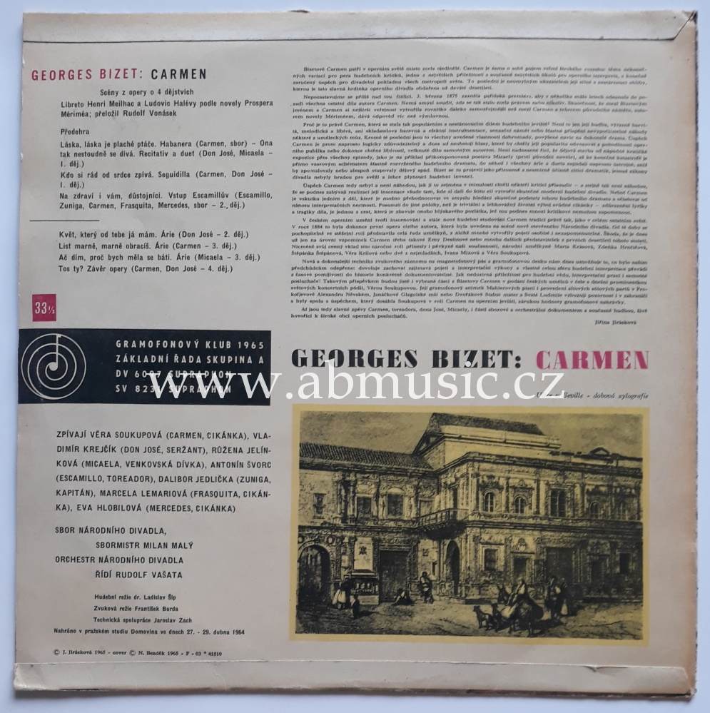 LP Georges Bizet - CARMEN 