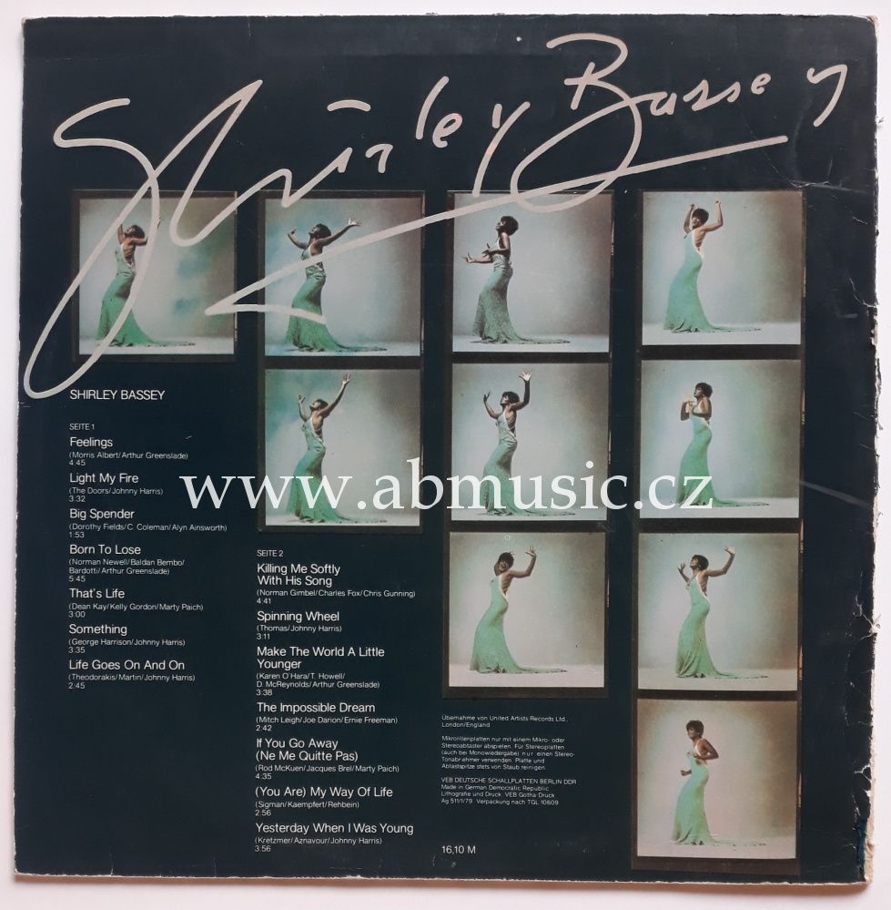 LP Shirley Bassey - Feelings