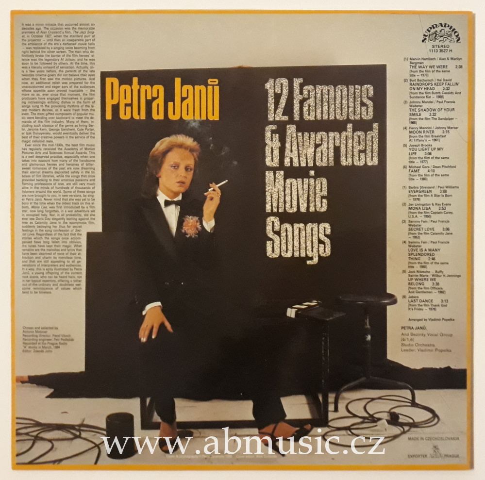 LP Petra Janů ‎– 12 Famous & Awarded Movie Songs
