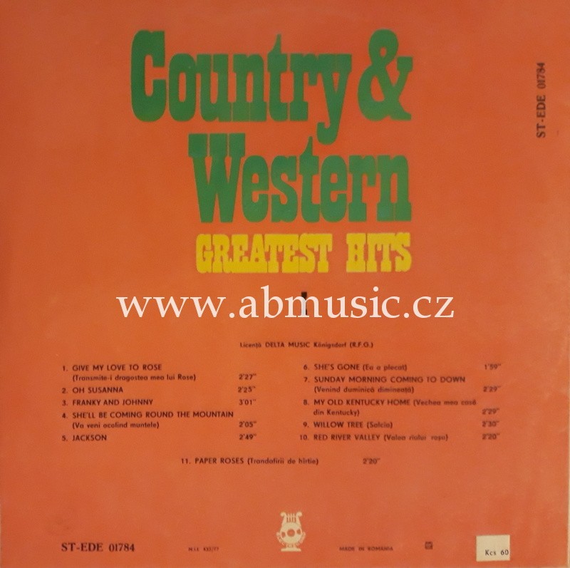 LP Country & Western - Greatest Hits I