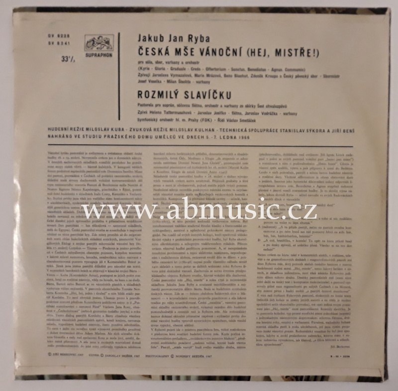 LP Jakub Jan Ryba - Česká mše vánoční
