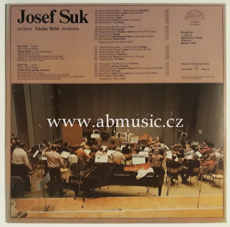 LP Josef Suk - Orchestr Václav Hybš orchestra