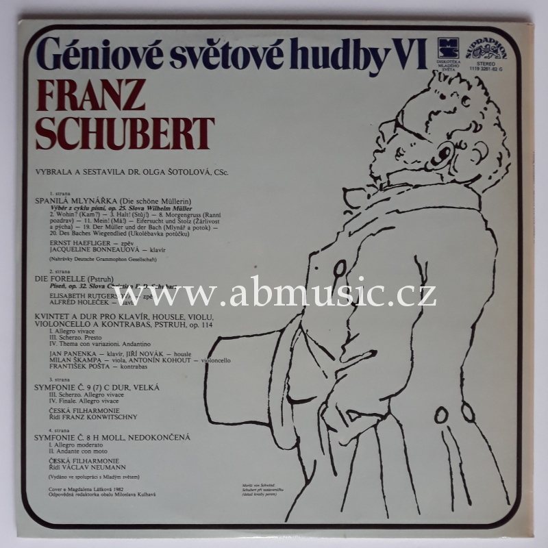 2 LP Geniové světové hudby Franz Schubert