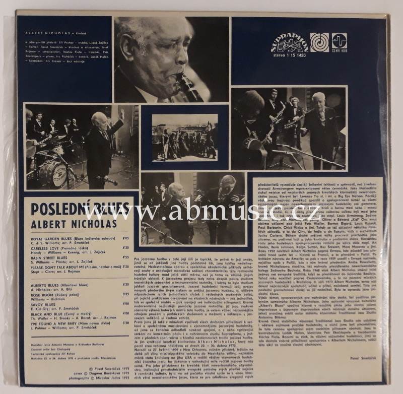 LP Albert Nicholas - Poslední blues