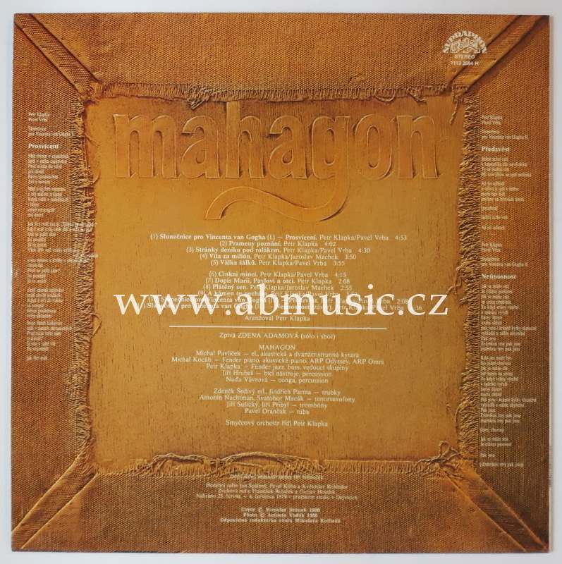 LP Mahagon - Slunečnice pro Vincenta Van Gogha