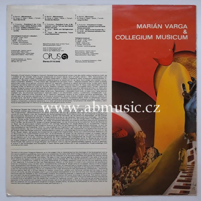 LP Marián Varga & Collegium Musicum