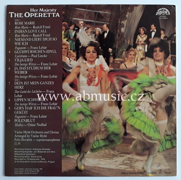 LP Václav Hybš - Her Majesty The Operetta
