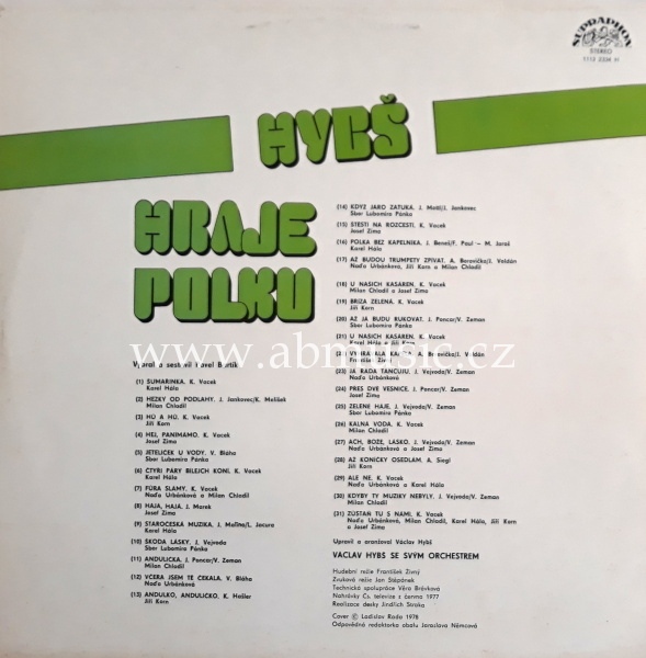 LP Václav Hybš - Hybš hraje polku vinyl
