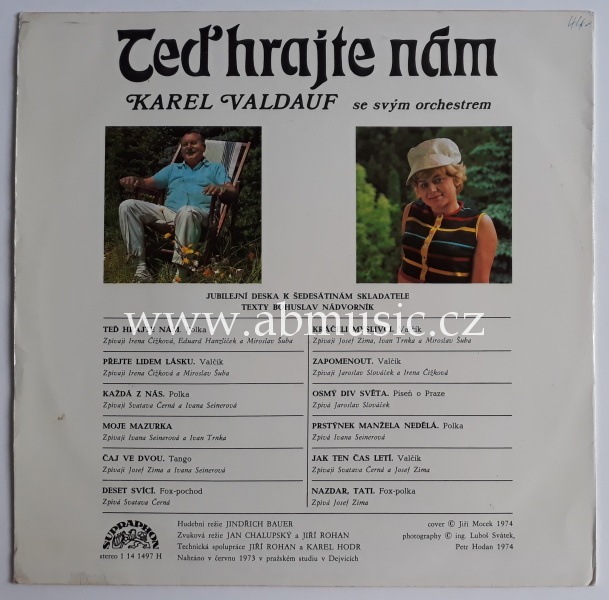 LP Karel Valdauf Se Svým Orchestrem ‎– Těd Hrajte Nám