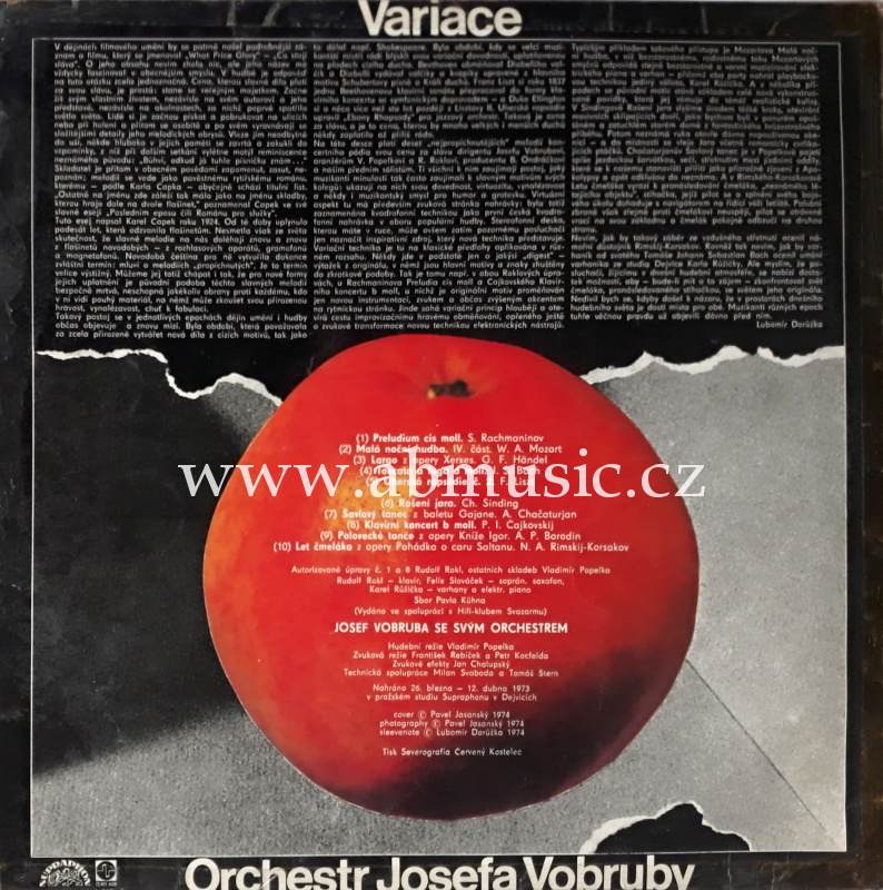 LP Orchestr Josefa Vobruby - Variace