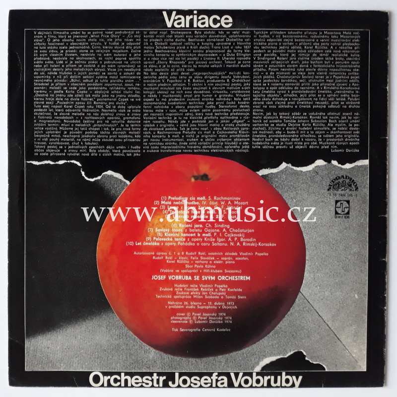 LP Orchestr Josefa Vobruby Variace