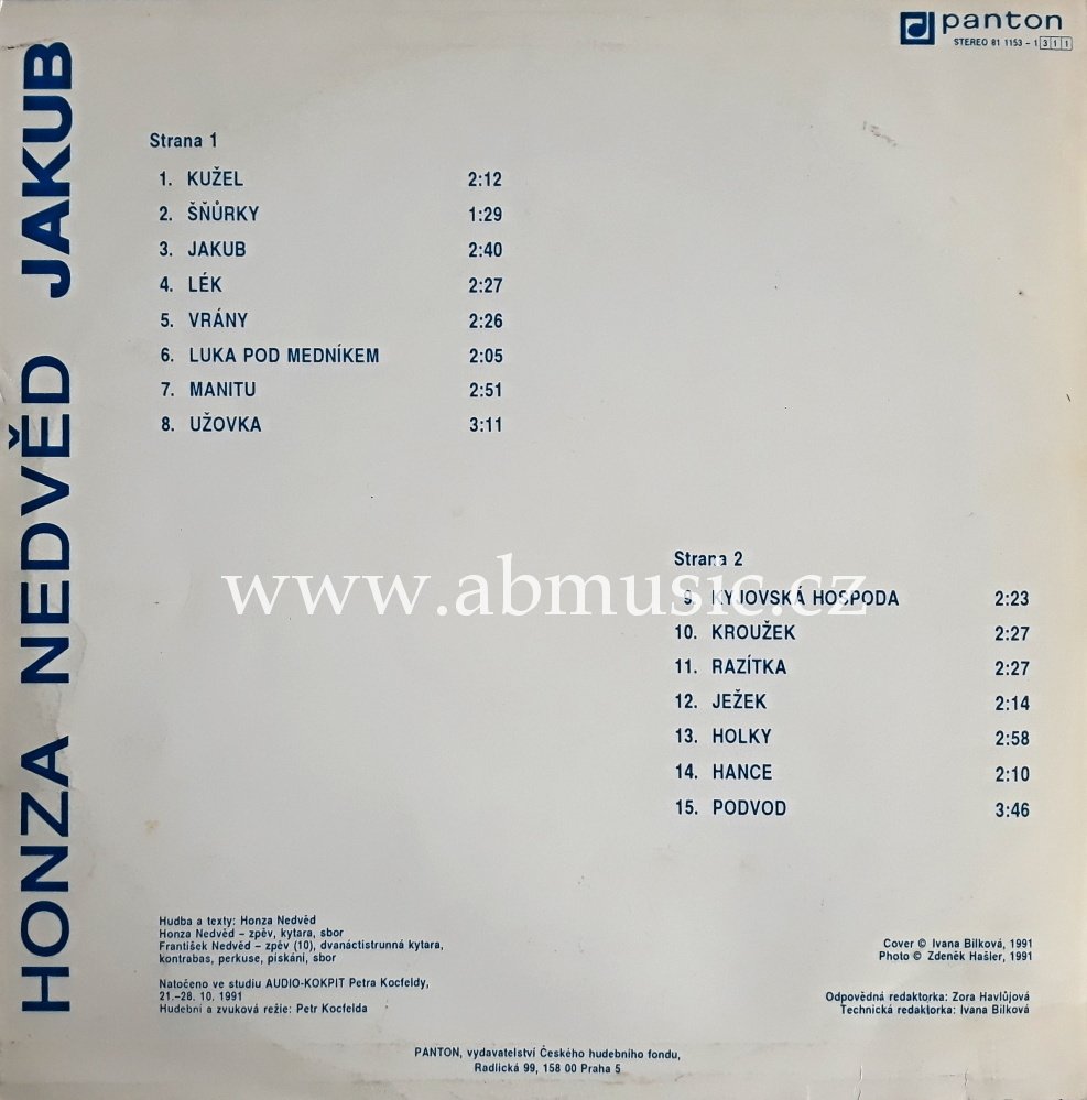 LP Honza Nedvěd - Jakub Vinyl