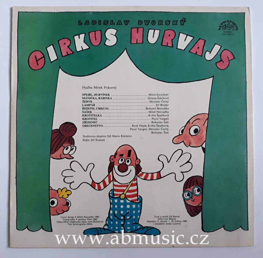LP Spejbl a Hurvínek - Cirkus Hurvajs - Ladislav Dvorský 
