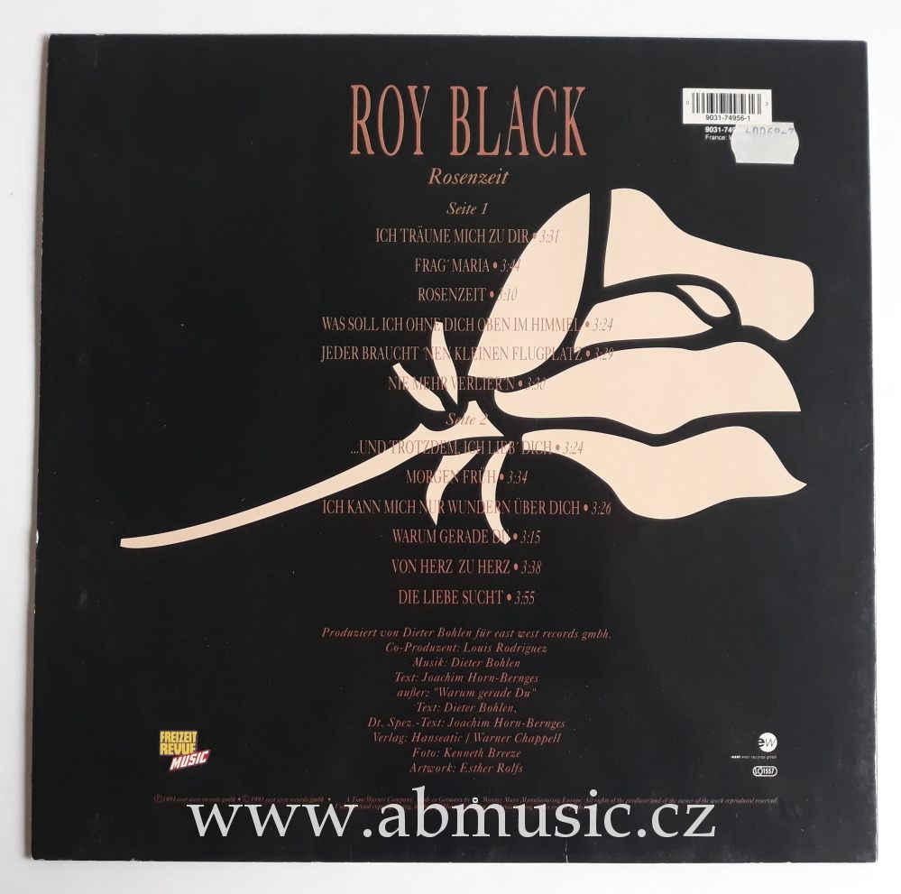 LP Roy Black Rosenzeit 1991