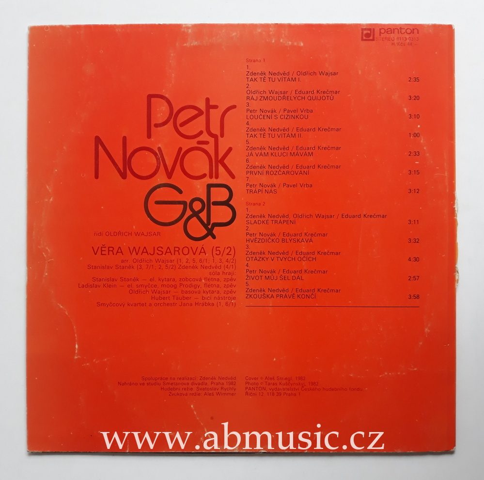 LP PETR NOVÁK G & B - Sladké trápení Vinyl