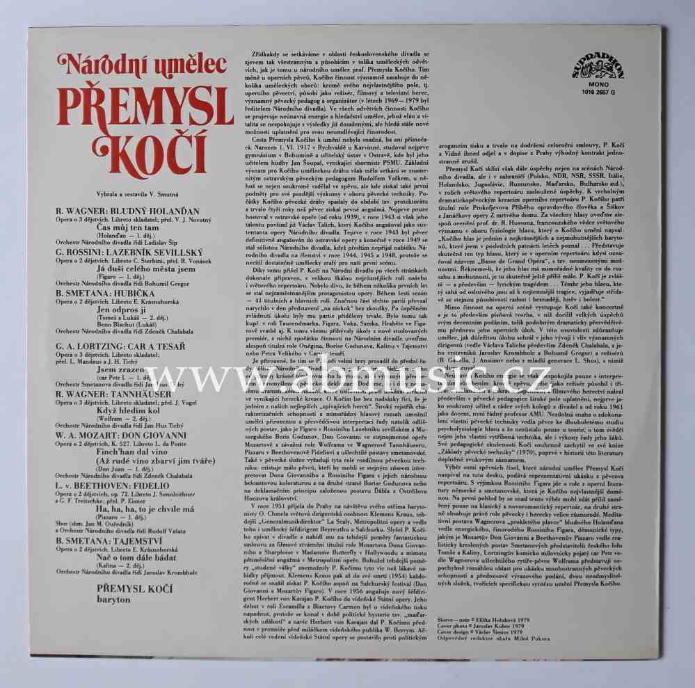 LP Národní umělec Přemysl Kočí baryton