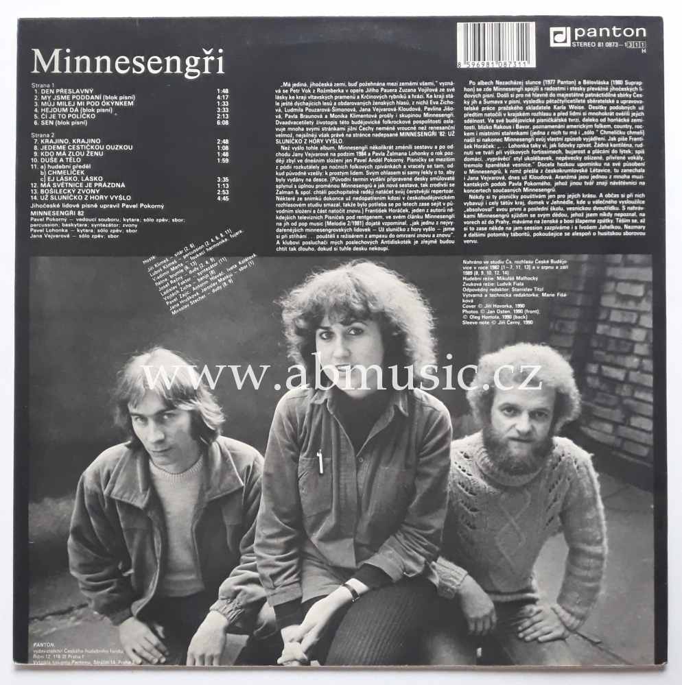 LP Minnesengři - Už sluníčko z hory vyšlo Vinyl