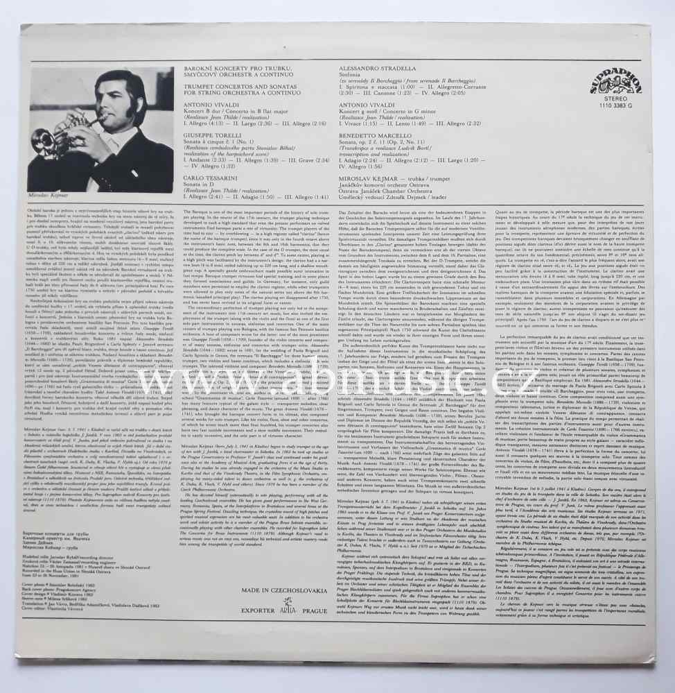 LP Trumpet Concertos and Sonatas - Vivaldi , Torelli ...