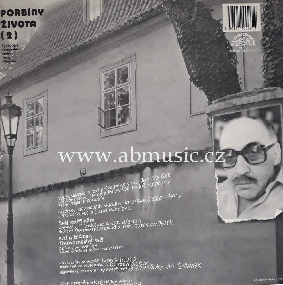 LP Jan Werich - Forbíny života 2 Vinyl