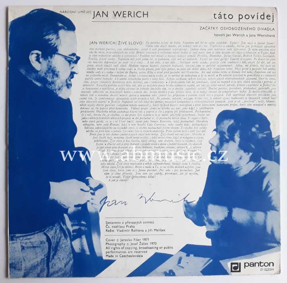 LP Jan Werich - Táto povídej 1