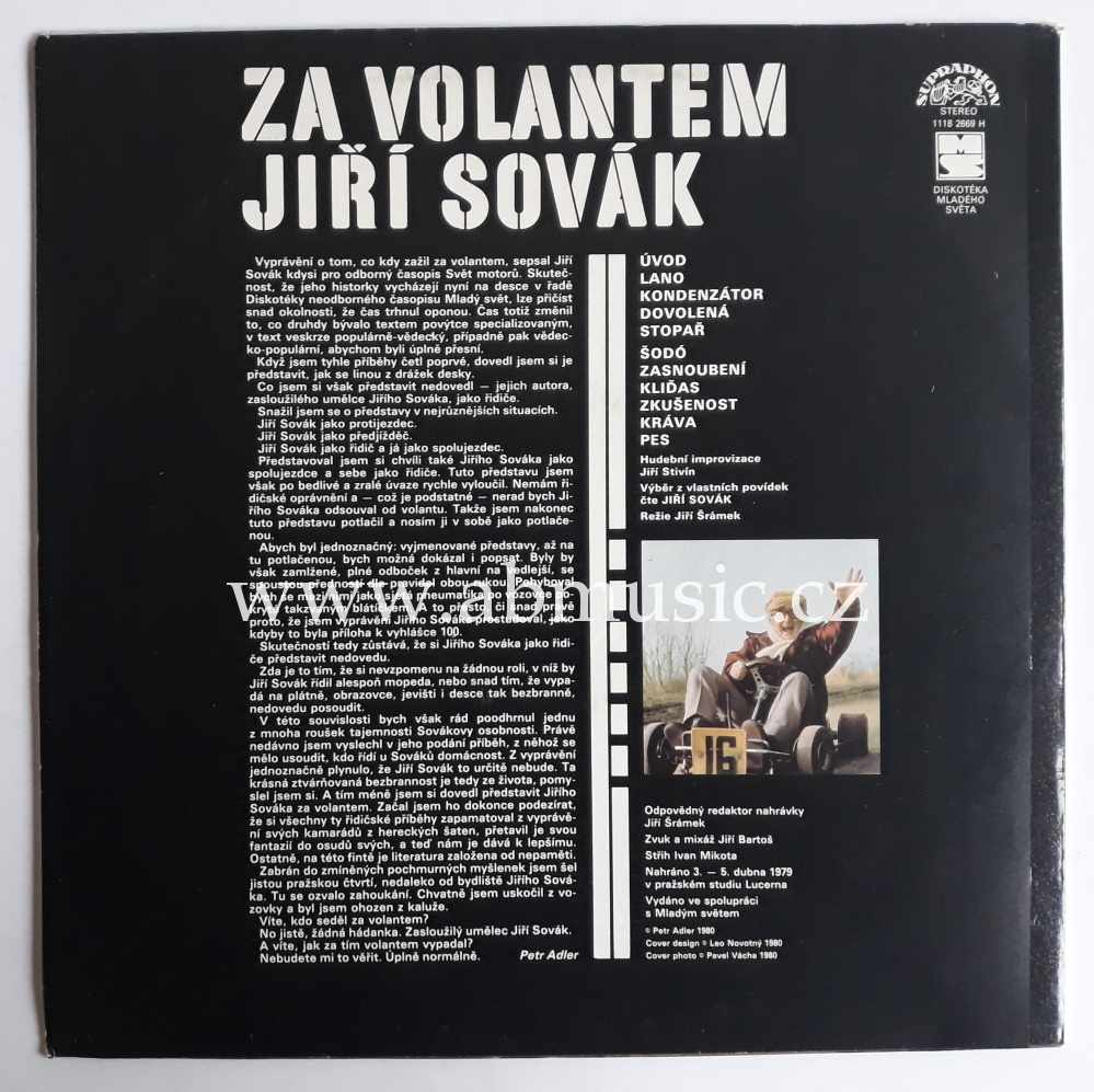 LP Za volantem Jiří Sovák Vinyl