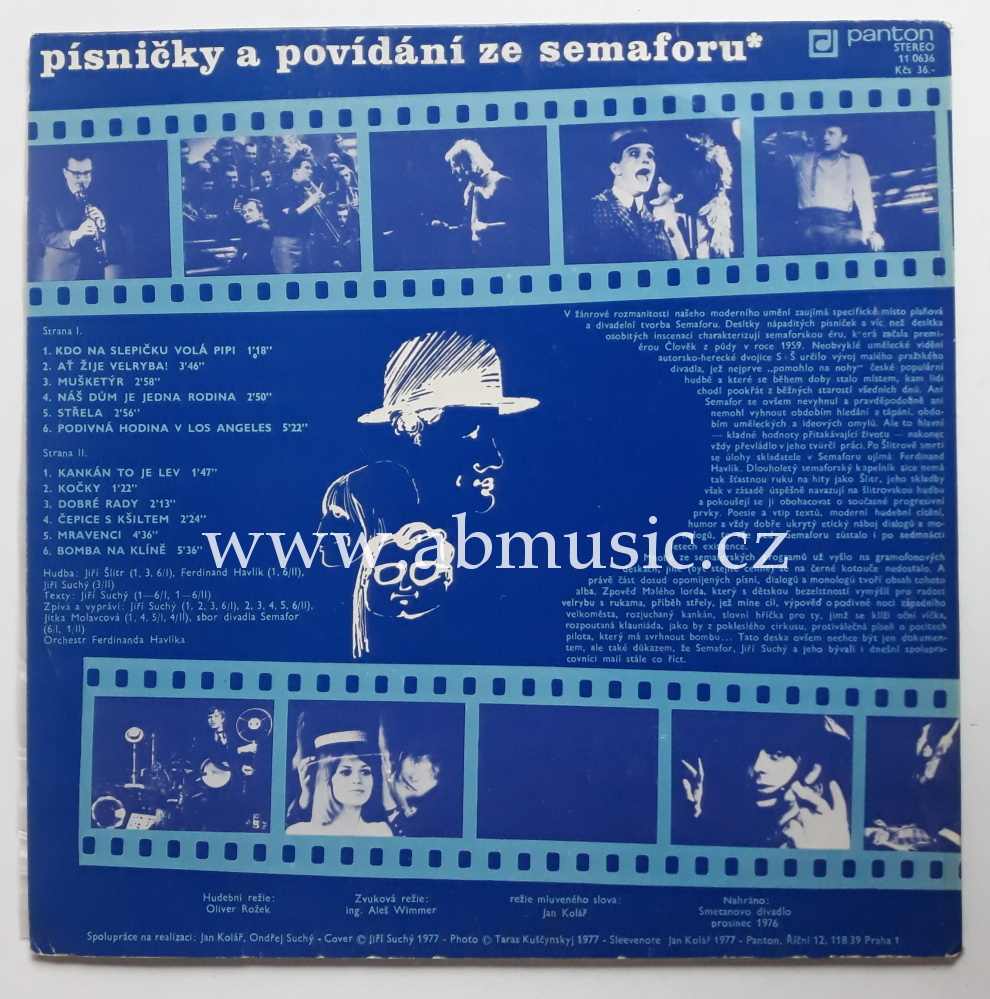 LP Písničky a povídání ze Semaforu 1 - Šlitr a Suchý
