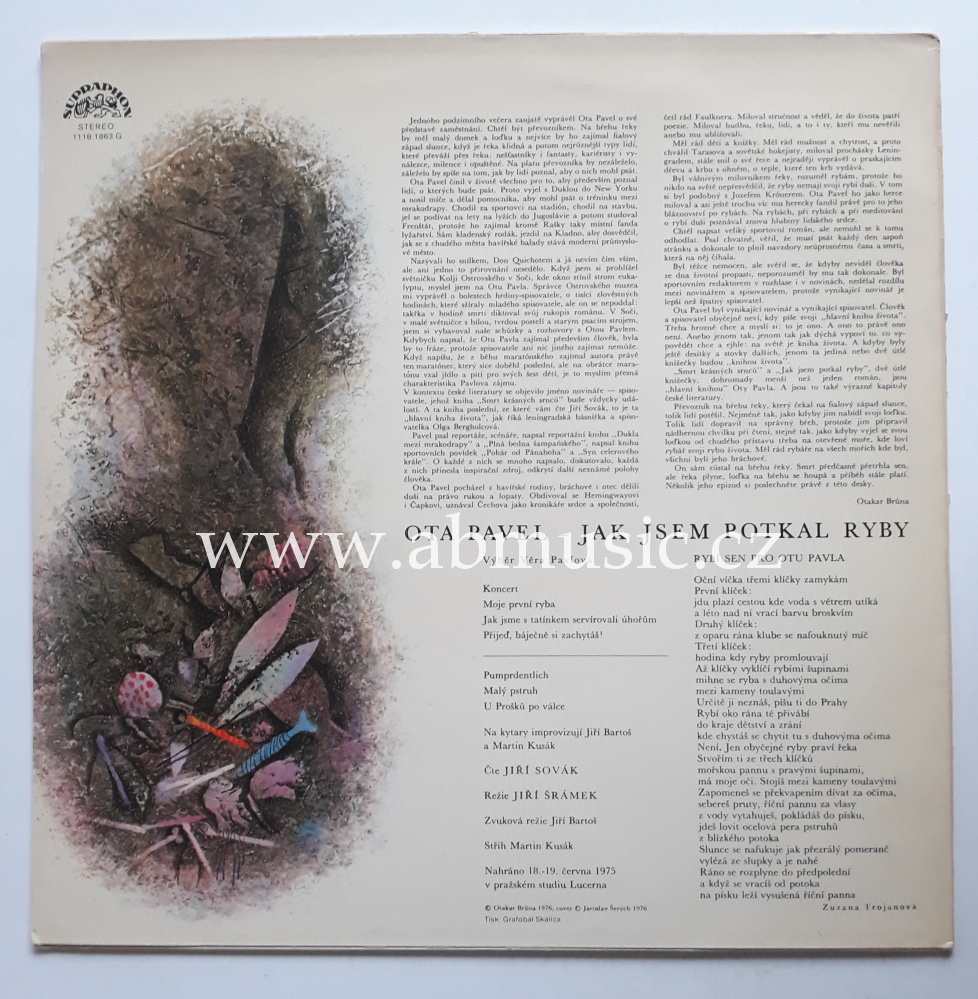 LP Ota Pavel - Jak jsem potkal ryby Vinyl