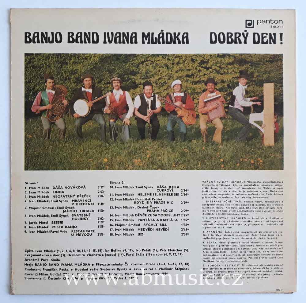 LP Banjo band Ivana Mládka - Dobrý den ! Vinyl