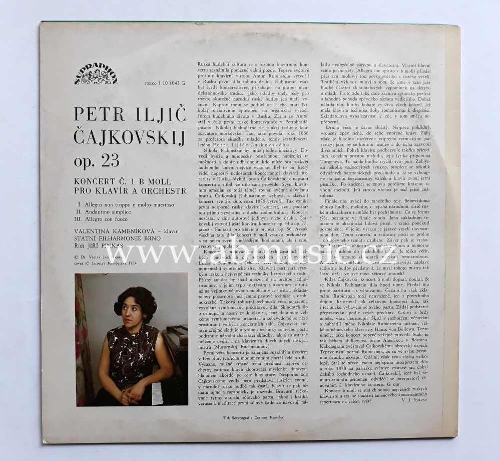 LP Petr Iljič Čajkovskij - Koncert B moll pro klavír a orchestr