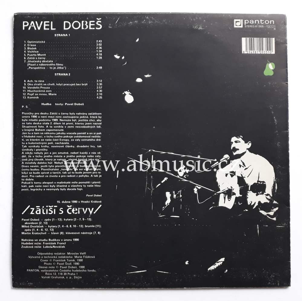 LP Pavel Dobeš - Zátiší s červy Vinyl
