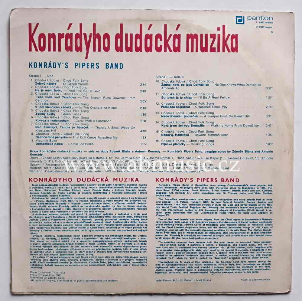 LP Konrádyho dudácká muzika - Konrády's Pipers Band