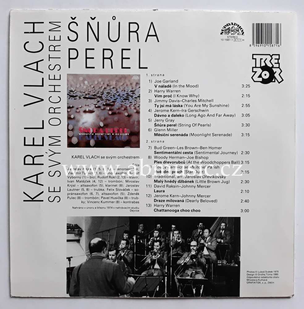 LP Šňůra perel - Karel Vlach se svým orchestrem 