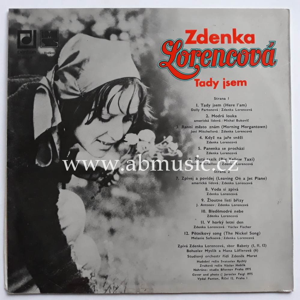 LP Zdenka Lorencová ‎- Tady jsem Vinyl