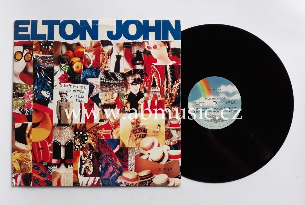 LP Elton John - I Don't Wanna Go On With You Like That - U.S.A. 12" EP vinyl