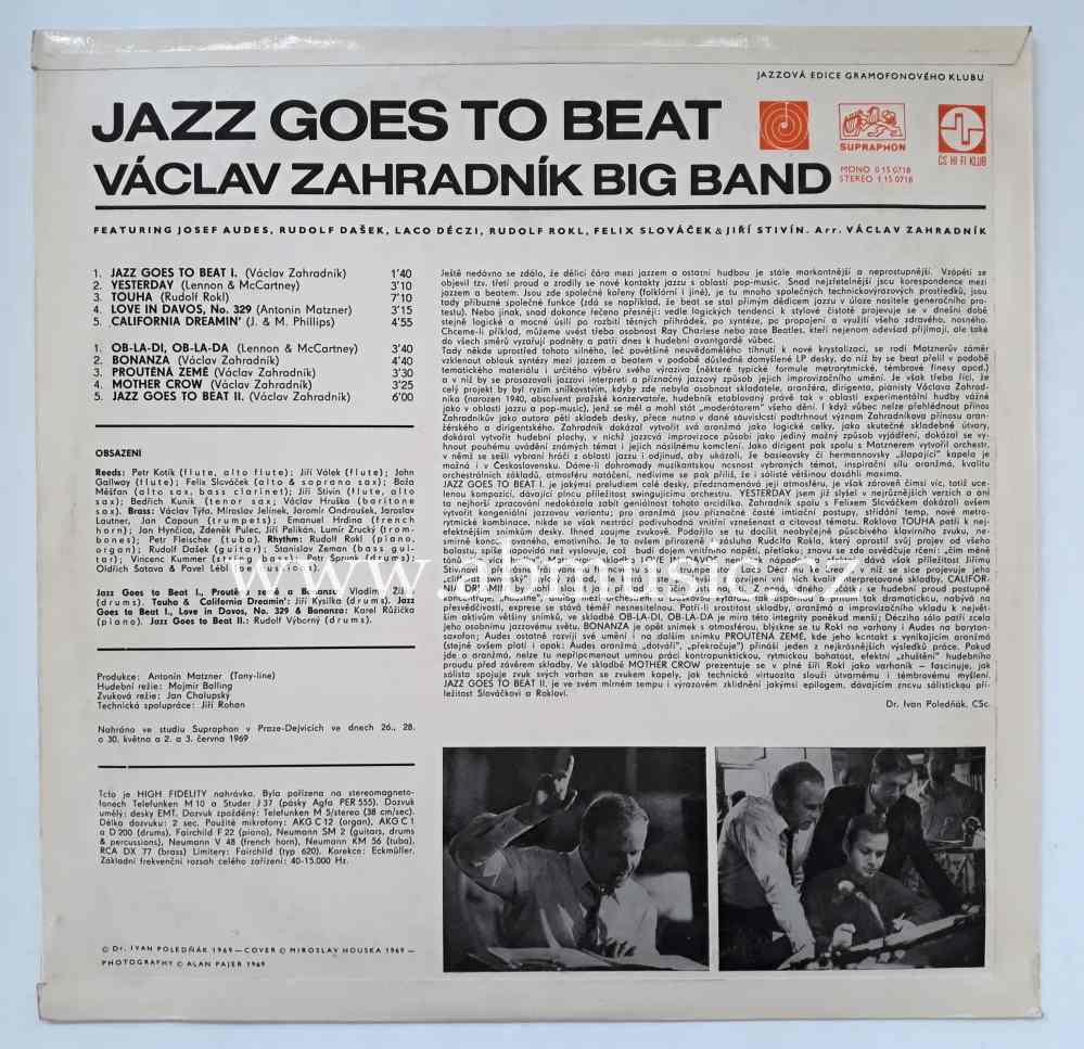LP Jazz Goes To Beat - Václav Zahradník Big Band