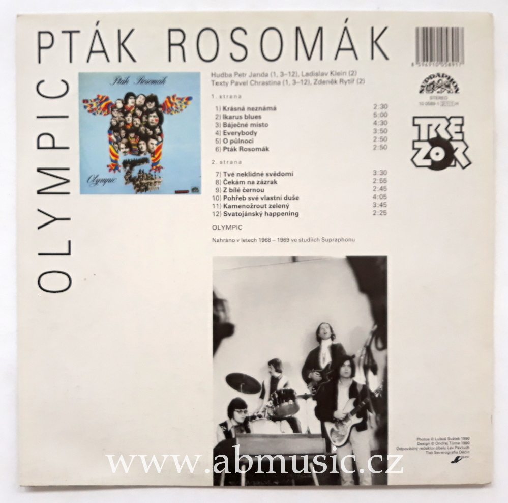 LP OLYMPIC - Pták Rosomák TREZOR 1990 Vinyl