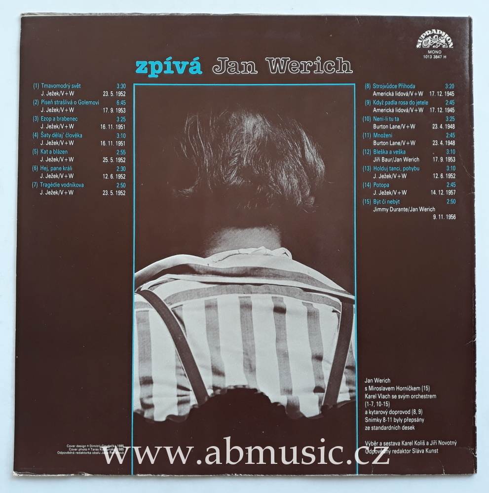 LP Zpívá Jan Werich 1 Vinyl