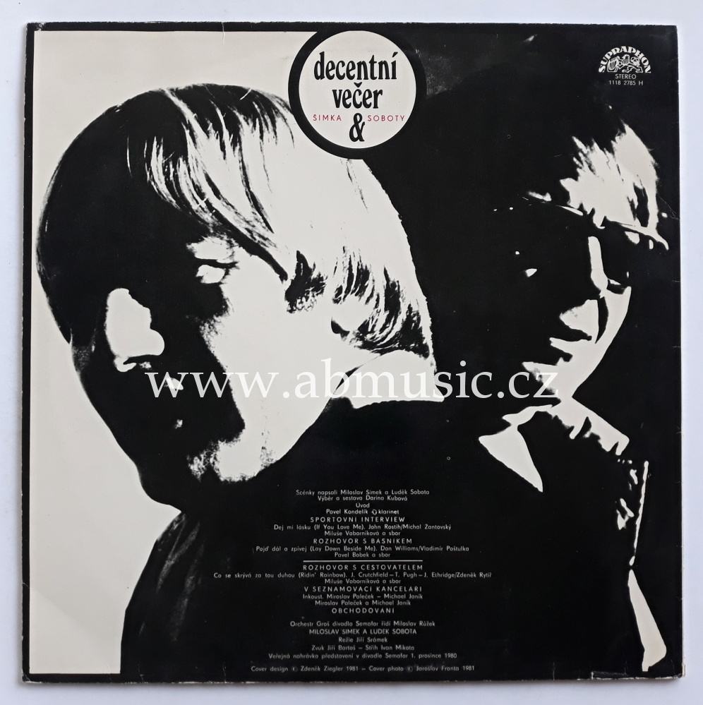 LP Decentní večer Šimka & Soboty - Šimek a Sobota LP deska / Vinyl