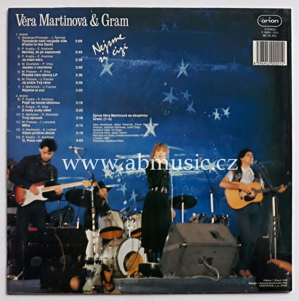 LP Věra Martinová & Gram - Nejsme si cizí LP deska / Vinyl