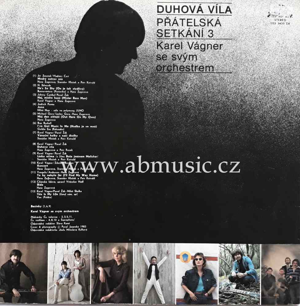 LP Přátelská setkání 3 Duhová víla - Rezek , Zagorová , Vox , Kotvald