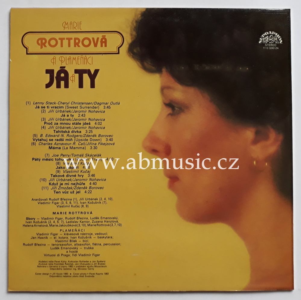 LP Marie Rottrová a Plameňáci - Já a ty LP deska / Vinyl