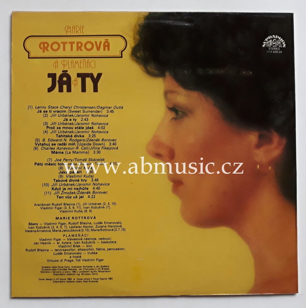 LP Marie Rottrová a Plameňáci - Já a ty LP deska - Vinyl