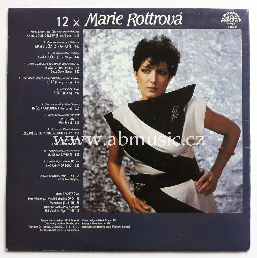 LP 12 x Marie Rottrová - Lásko, voníš deštěm ... PLAKÁT