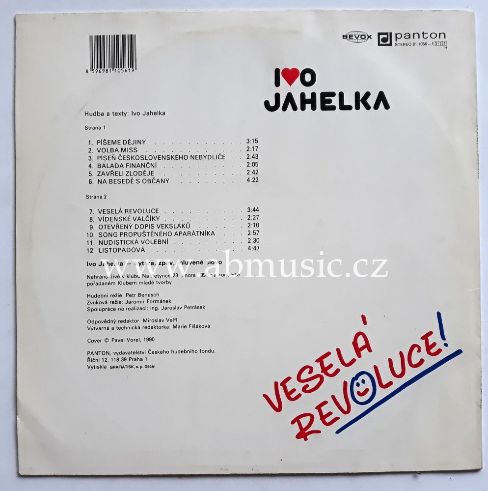 LP Ivo Jahelka - Veselá revoluce LP deska / Vinyl
