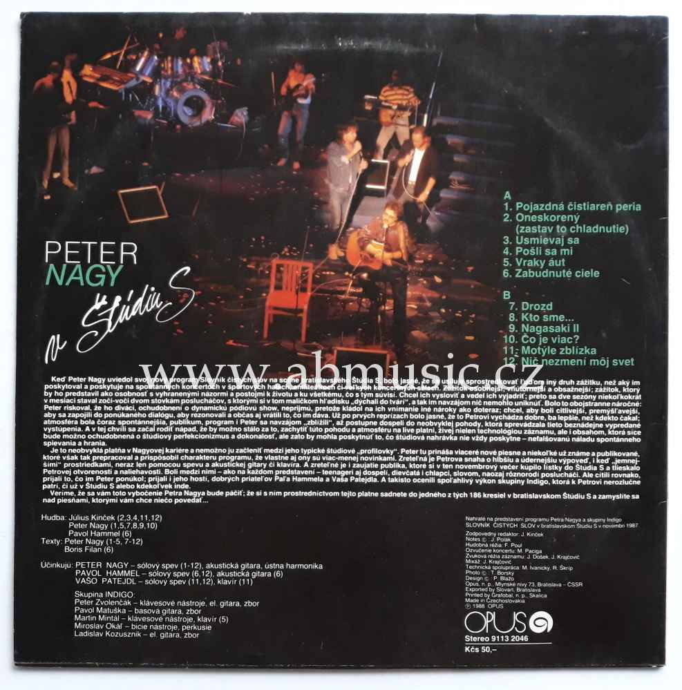 LP Peter Nagy - V Štúdiu S - LP deska / Vinyl
