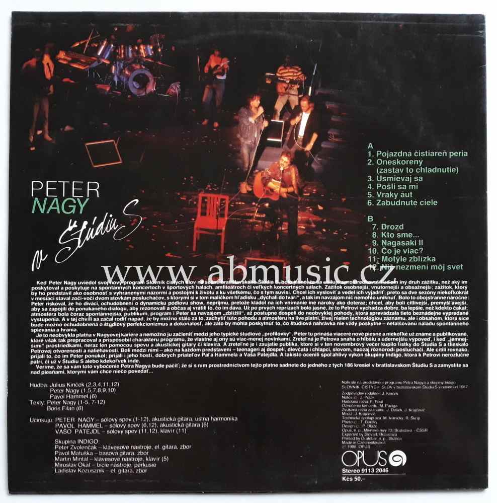 LP Peter Nagy - V Štúdiu S ,LP deska / Vinyl